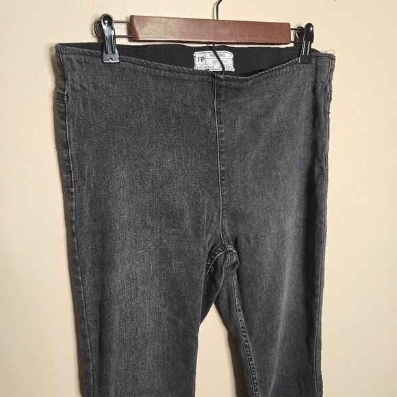 Free People Elastic Waist Flare Leg Jeans - Picture 2 of 7